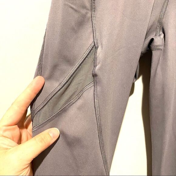 Forever 21 gray workout leggings pockets mesh Xs - Picture 3 of 7